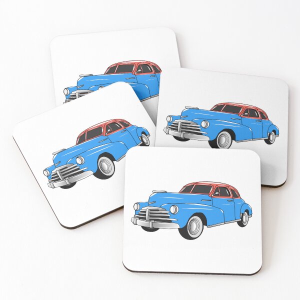 Item preview, Classic car 1948 cartoon illustration designed and sold by Misscartoon.