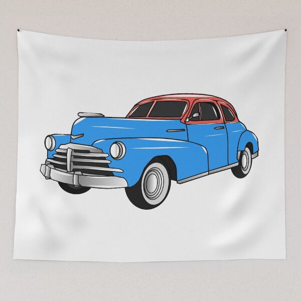 Item preview, Classic car 1948 cartoon illustration designed and sold by Misscartoon.