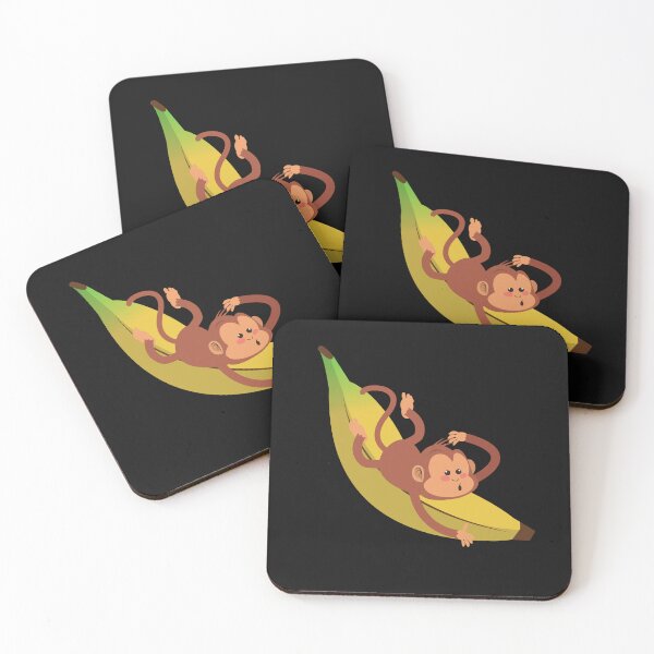 Item preview, Funny Banana and Monkey illustration  designed and sold by garniturex.