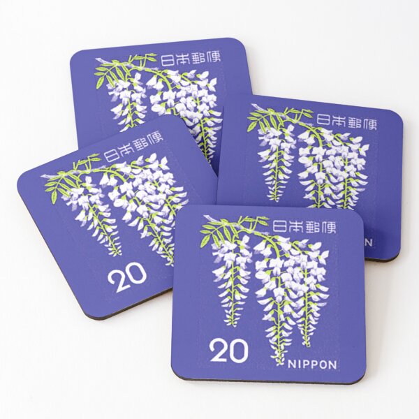 Item preview, Wisteria Flower Japan Postage Stamp 20 designed and sold by MEG-mon.