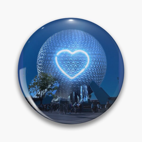 Item preview, Magical Spaceship earth blue heart designed and sold by CourtnayD.