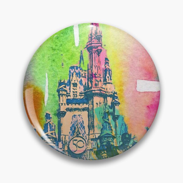 Item preview, Castle, colorful, watercolor designed and sold by CourtnayD.