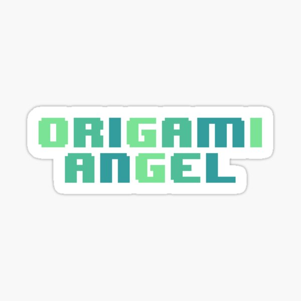 Item preview, origami angel pixel green designed and sold by jinxmaya.
