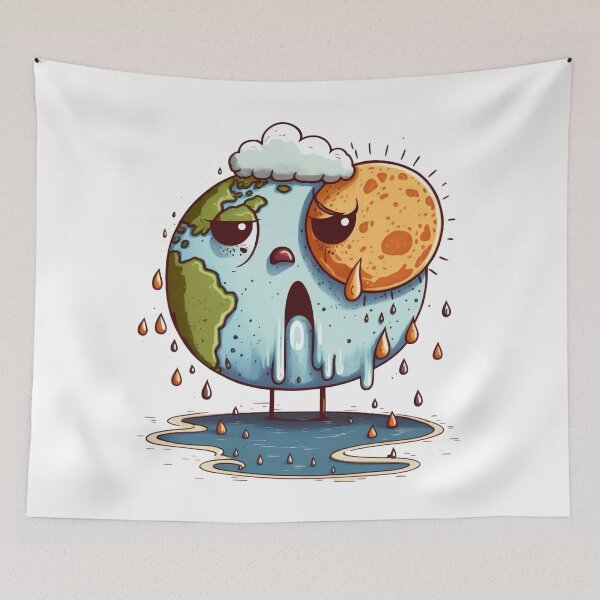 Item preview, Global climate change cartoon  designed and sold by ExplodedToons.