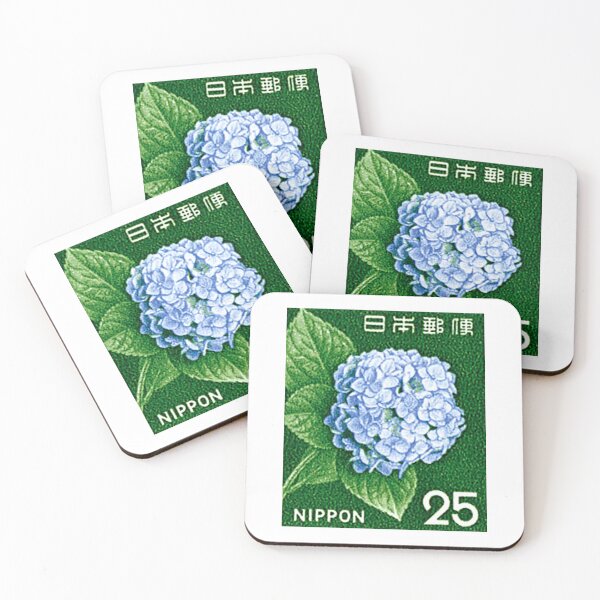 Aperçu de l'œuvre Timbre Hortensia Japon 25 créée et vendue par MEG-mon.