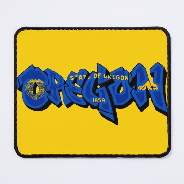 Item preview, Original Oregon Flag Graffiti - Available on stickers socks mugs and more designed and sold by Dude Stuff.