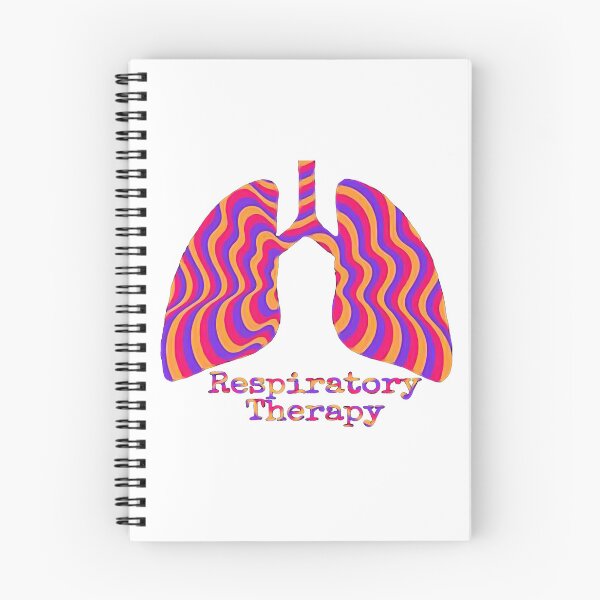 Item preview, Respiratory Therapy Pink blue orange stiped lungs designed and sold by natnat7w.