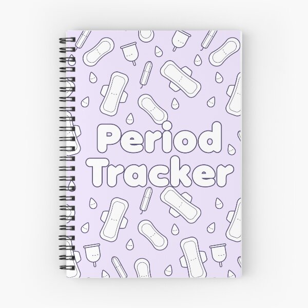 Item preview, Period Tracker Menstruation Purple White Cute Tampon Pattern designed and sold by JessicaAmber.