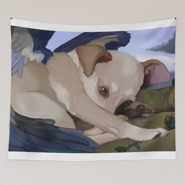 Item preview, fallen puppy designed and sold by raposilda.