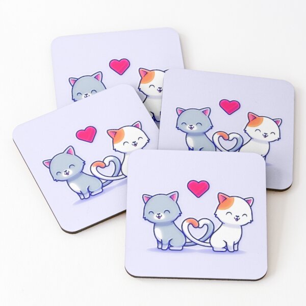 Item preview, ♡ ?  Cut Cat Couple Love ♡ ?  designed and sold by R1ZED.