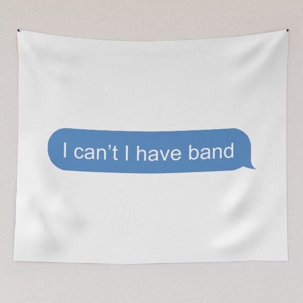 Item preview, I can't I have band (blue) designed and sold by TemperVoid.