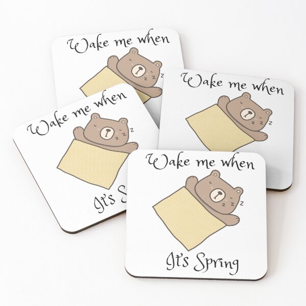 Item preview, Wake me when it’s Spring sleeping bear  designed and sold by RemieJames.