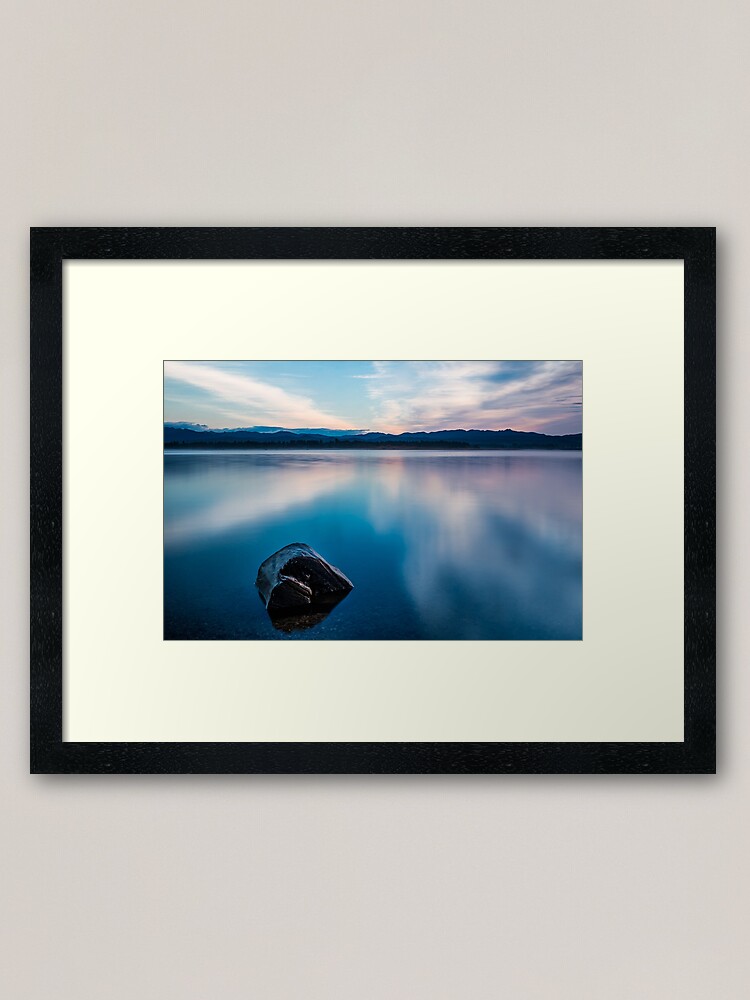 Alternate view of Cascade Lake at Dawn Framed Art Print