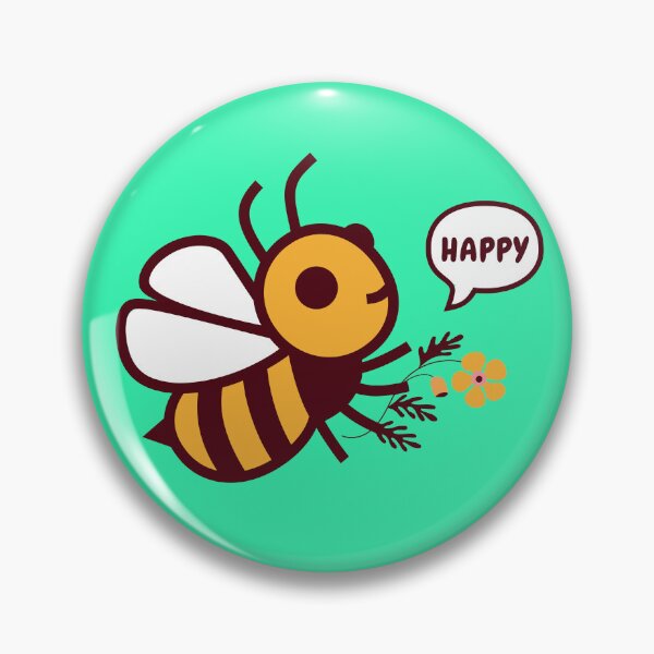 Item preview, Be Happy, Funny Bee Pun designed and sold by vystudio.
