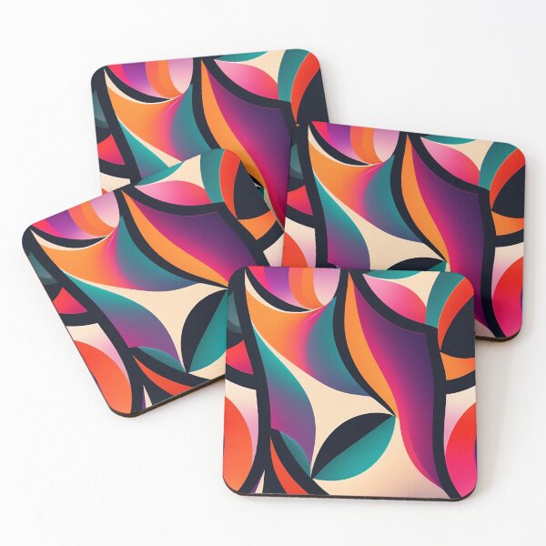 Item preview, Colorful Multi Color abstract fluid shapes organic geometric pattern 7 designed and sold by vishalraifx.