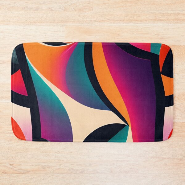 Item preview, Colorful Multi Color abstract fluid shapes organic geometric pattern 7 designed and sold by vishalraifx.