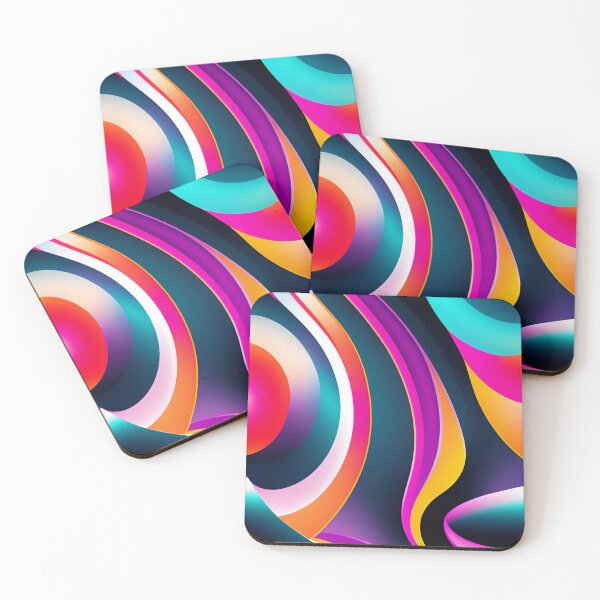 Item preview, Colorful Multi Color abstract fluid shapes organic geometric pattern 8 designed and sold by vishalraifx.