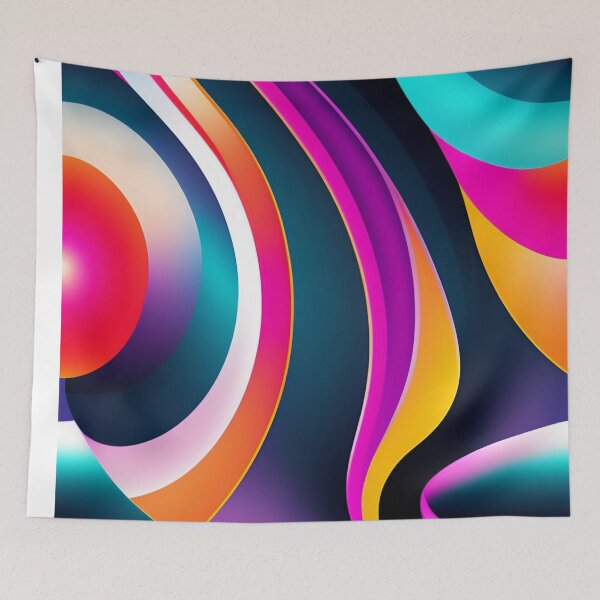 Item preview, Colorful Multi Color abstract fluid shapes organic geometric pattern 8 designed and sold by vishalraifx.