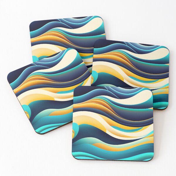 Item preview, Colorful Multi Color abstract fluid shapes organic geometric pattern 10 designed and sold by vishalraifx.