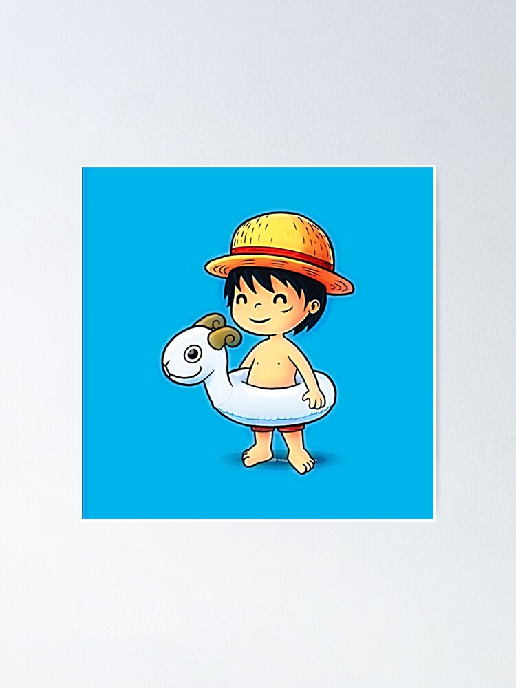 8 COIFFES CARTON ONE PIECE LUFFY PIRATE ENFANT