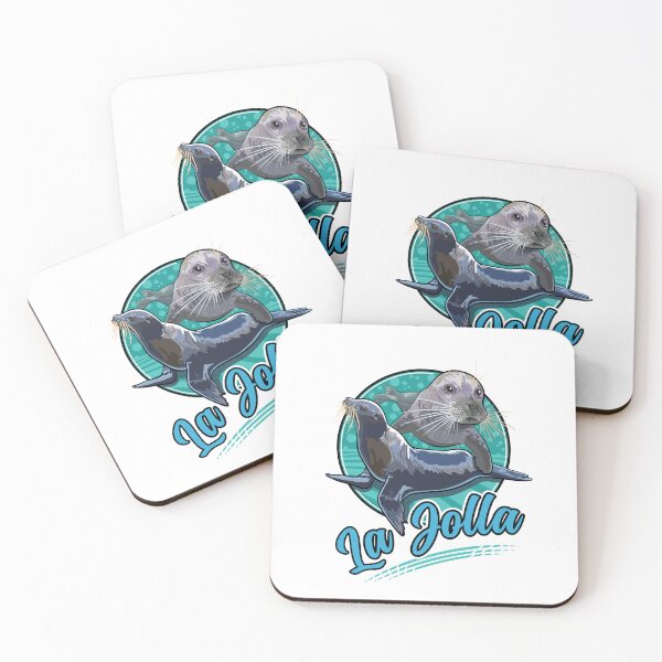 Item preview, Harbor Seal and Pacific Sea Lion at La Jolla San Diego California designed and sold by SunNoonPark.