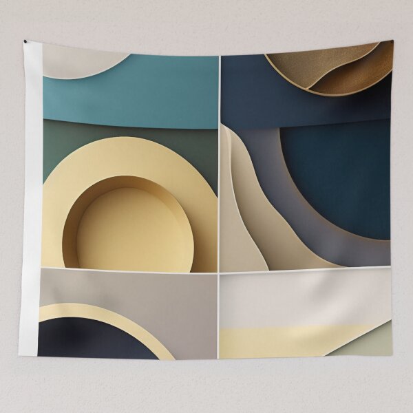 Item preview, Colorful Multi Color abstract fluid shapes organic geometric pattern 16 designed and sold by vishalraifx.