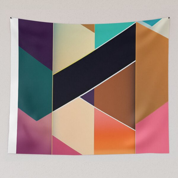 Item preview, Colorful Multi Color abstract fluid shapes organic geometric pattern 18 designed and sold by vishalraifx.