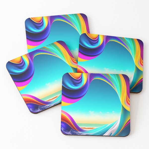 Item preview, Colorful Multi Color abstract fluid shapes organic geometric pattern 19 designed and sold by vishalraifx.