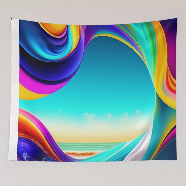 Item preview, Colorful Multi Color abstract fluid shapes organic geometric pattern 19 designed and sold by vishalraifx.