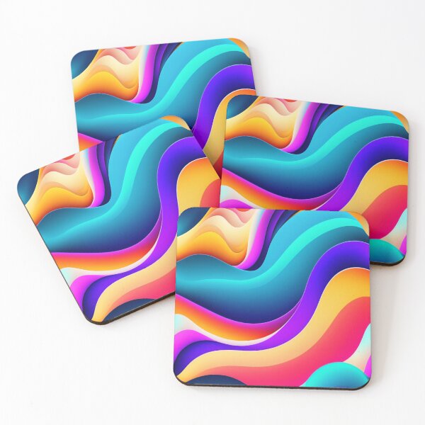 Item preview, Colorful Multi Color abstract fluid shapes organic geometric pattern 21 designed and sold by vishalraifx.