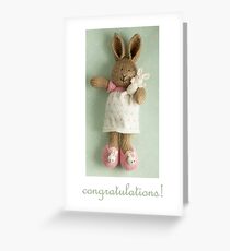 congratulations (featuring Honey & Pip) Greeting Card