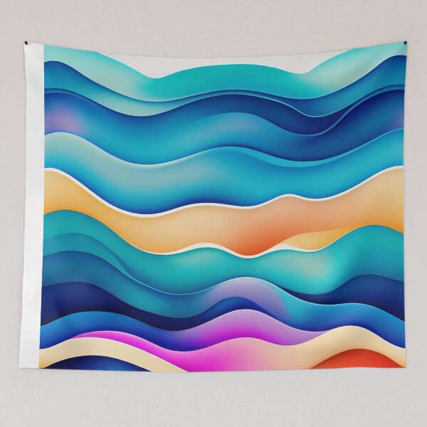 Item preview, Colorful Multi Color abstract watercolor shapes organic geometric pattern 28 designed and sold by vishalraifx.