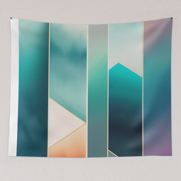 Item preview, Colorful Multi Color abstract watercolor shapes organic geometric pattern 31 designed and sold by vishalraifx.