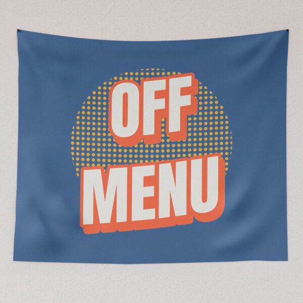 Item preview, OFF MENU   poppadoms or bread148 designed and sold by MarceloHuels.