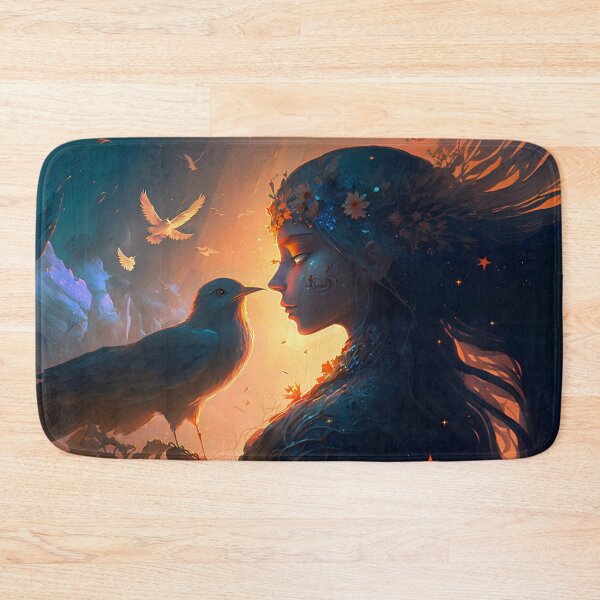 Item preview, Ethereal Sanctuary: A Highly Detailed Fantasy Painting of Winged Birds and the Natural World designed and sold by oanaunciuleanu.