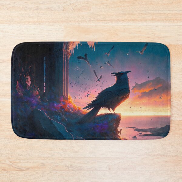 Item preview, Ethereal Sanctuary: A Highly Detailed Fantasy Painting of Winged Birds and the Natural World designed and sold by oanaunciuleanu.