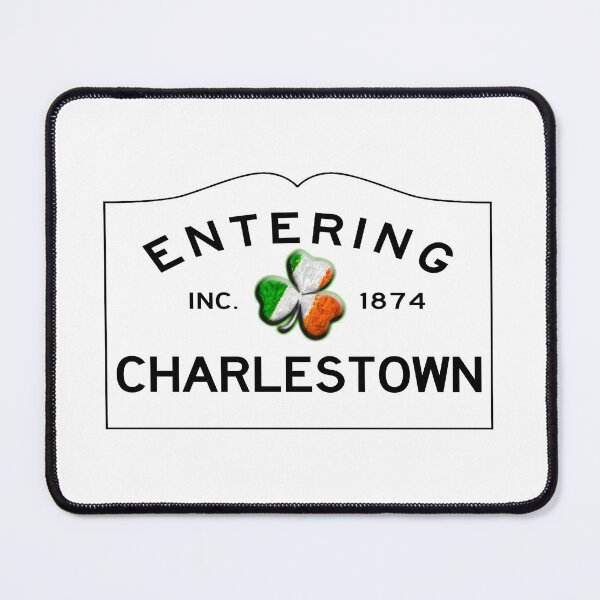 Item preview, Entering Charlestown Road Sign - Charlestown, Massachusetts designed and sold by SouthShorePics.