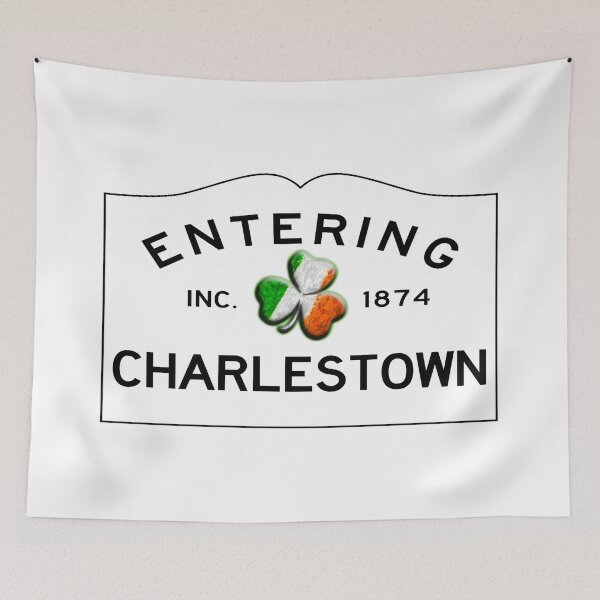 Item preview, Entering Charlestown Road Sign - Charlestown, Massachusetts designed and sold by SouthShorePics.