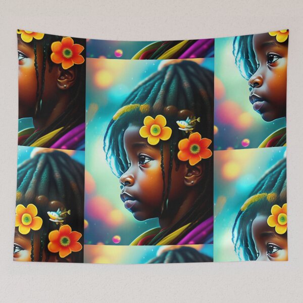 Item preview, Beautiful black rastafarian girl  designed and sold by CSJ7.