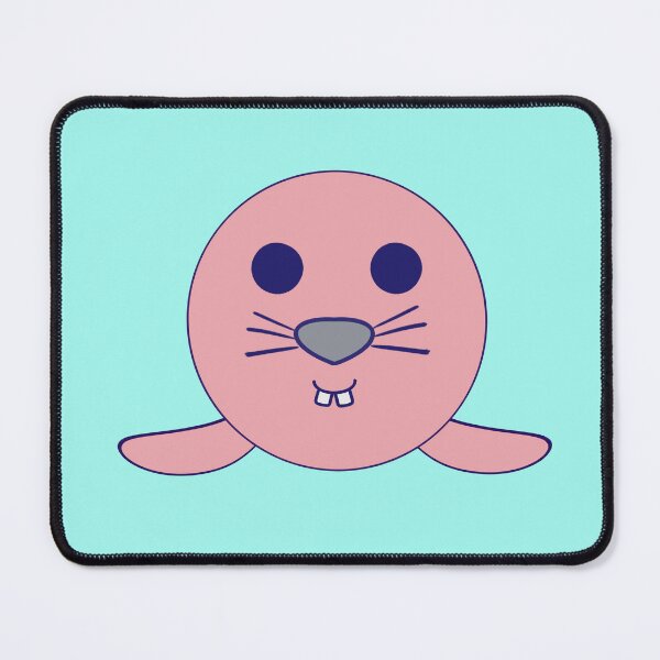 Item preview, Kawaii Baby Seal With Buck Teeth, Pink, Front Face designed and sold by vystudio.