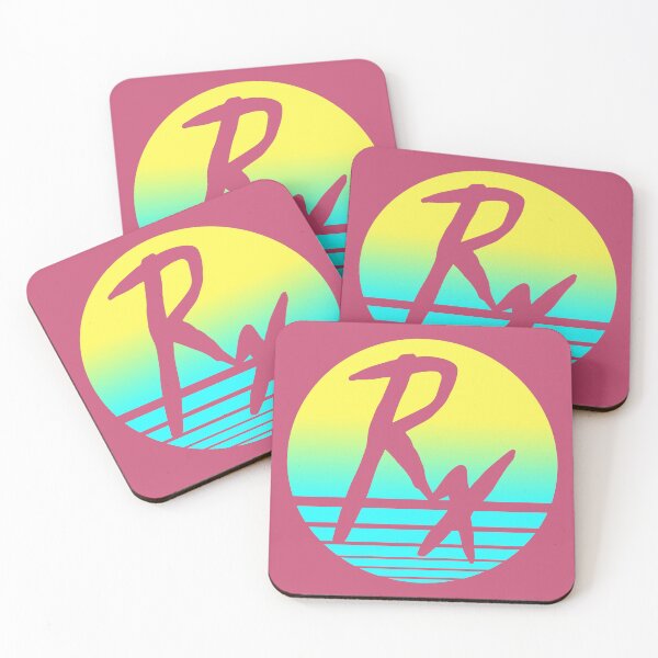 Item preview, Pharmacy Retro Rx Yellow to Aqua Sunset  designed and sold by RxBlockhead.