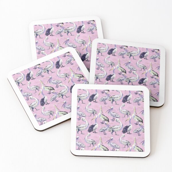 Item preview, Pelican Pattern - Pink Purple Palette designed and sold by Sketchbook Designs.