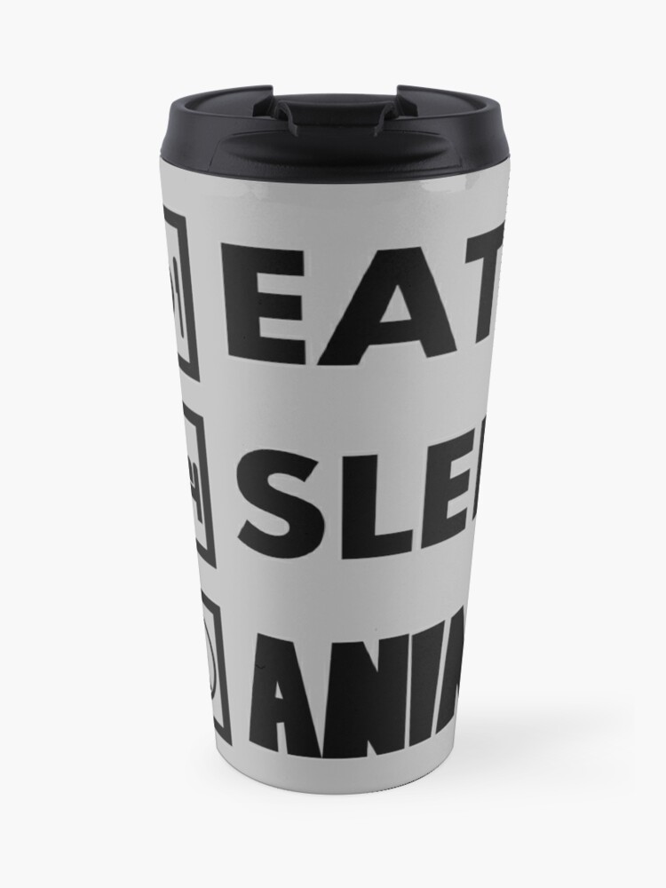 Dragon Ball Eat Sleep Anime Travel Mug By Aperspective Redbubble