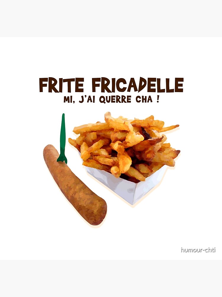 Tote Bag Frite Fricadelle Mi J Ai Querre Cha Par Humour Chti Redbubble