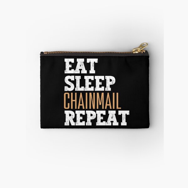 Item preview, Eat sleep chainmail repeat designed and sold by Tanya Mihe.