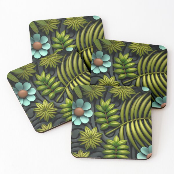 Item preview, Exotic 3D pattern: Nature and Polynesian culture merged designed and sold by Anavai987.