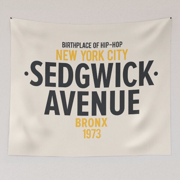 Item preview, New York Bronx - Sedgwick Bronx Lettering - Bronx Hip Hop - Sedgwick Avenue NY designed and sold by Boogosh.