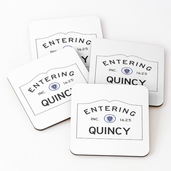 Item preview, Entering Quincy Road Sign - Quincy, Massachusetts designed and sold by SouthShorePics.