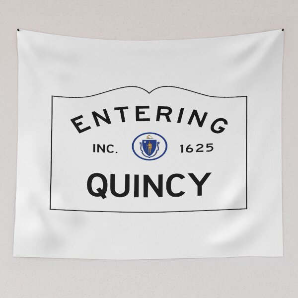Item preview, Entrar en Quincy Road Sign - Quincy, Massachusetts designed and sold by SouthShorePics.
