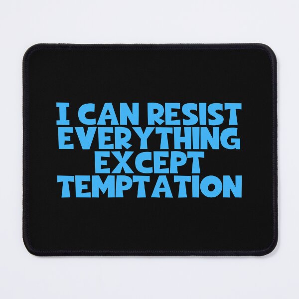 Item preview, I Can Resist Everything Except Temptation - Oscar Wilde Quotes designed and sold by JourneyCreative.